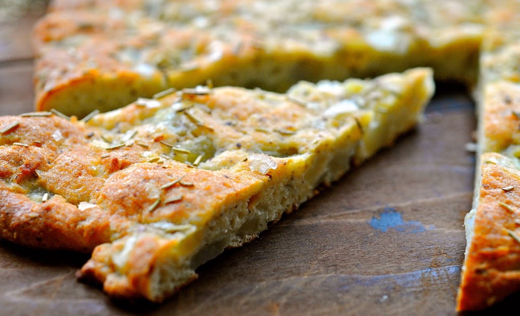 jordskokke foccacia med rosmarin