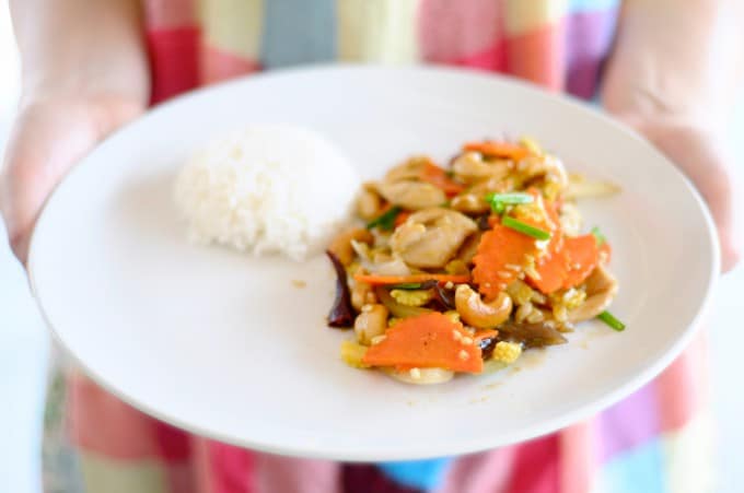 Den autentiske thailandske Chicken Cashewnut