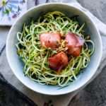 Squashspaghetti med parmaskinke | www.juliekarla.dk
