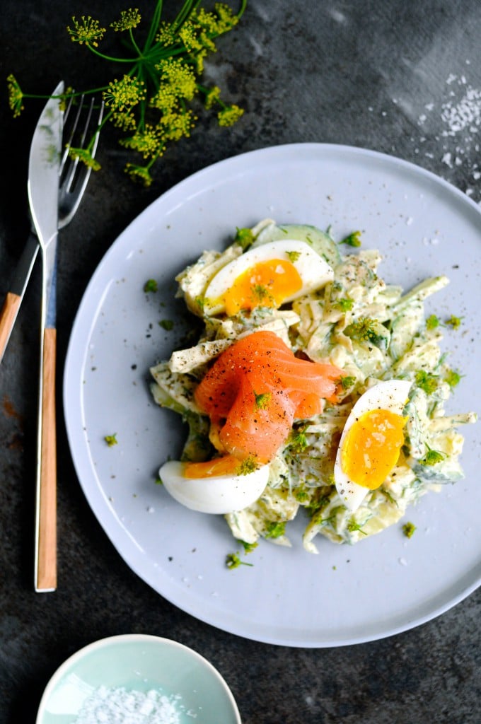 kartoffelsalat med creme fraiche