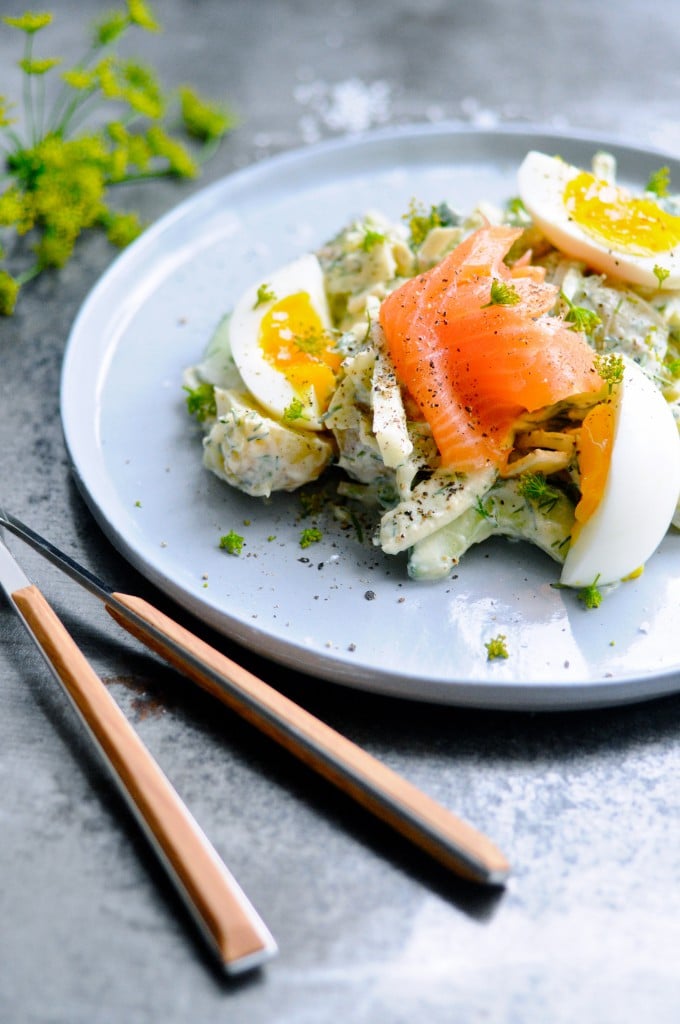 kartoffelsalat med creme fraiche