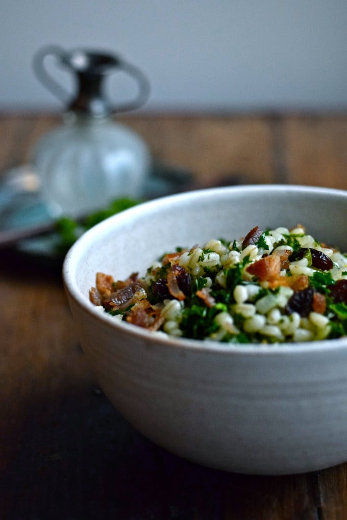 Salat med perlebyg og grønkål