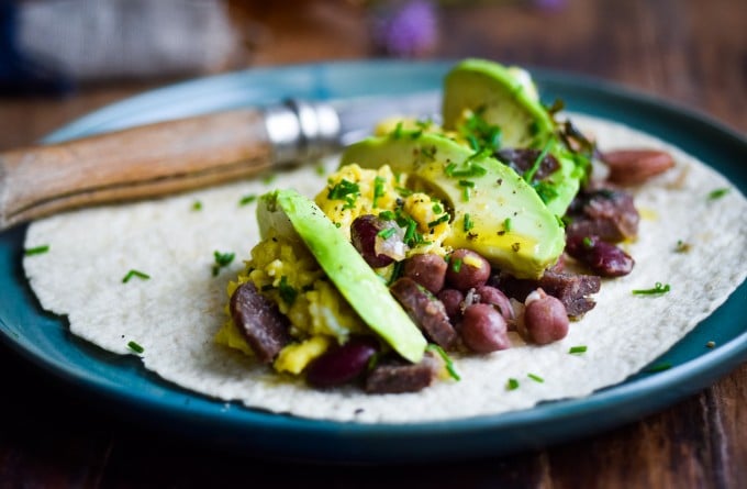 burrito opskrift med æg og bønner