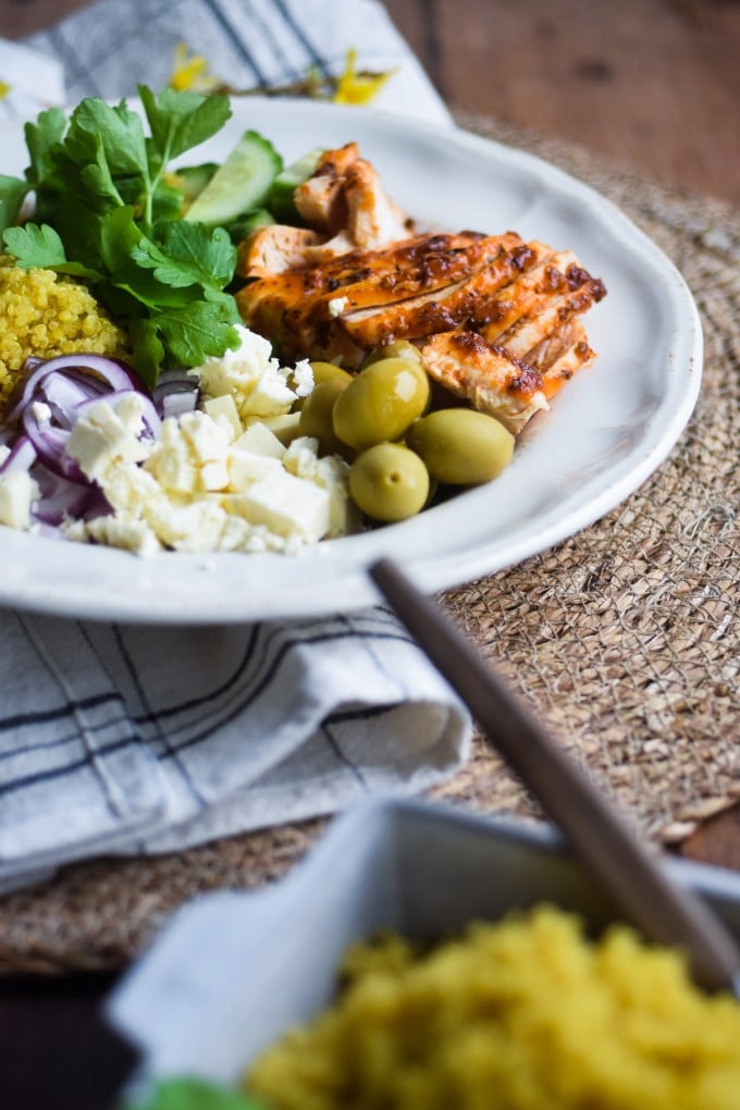 quinoa salat med kylling