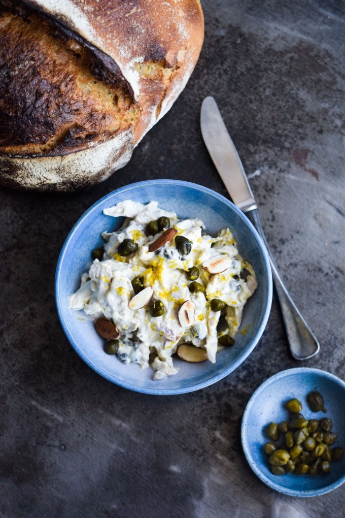 Lækker kyllingesalat med mayonnaise