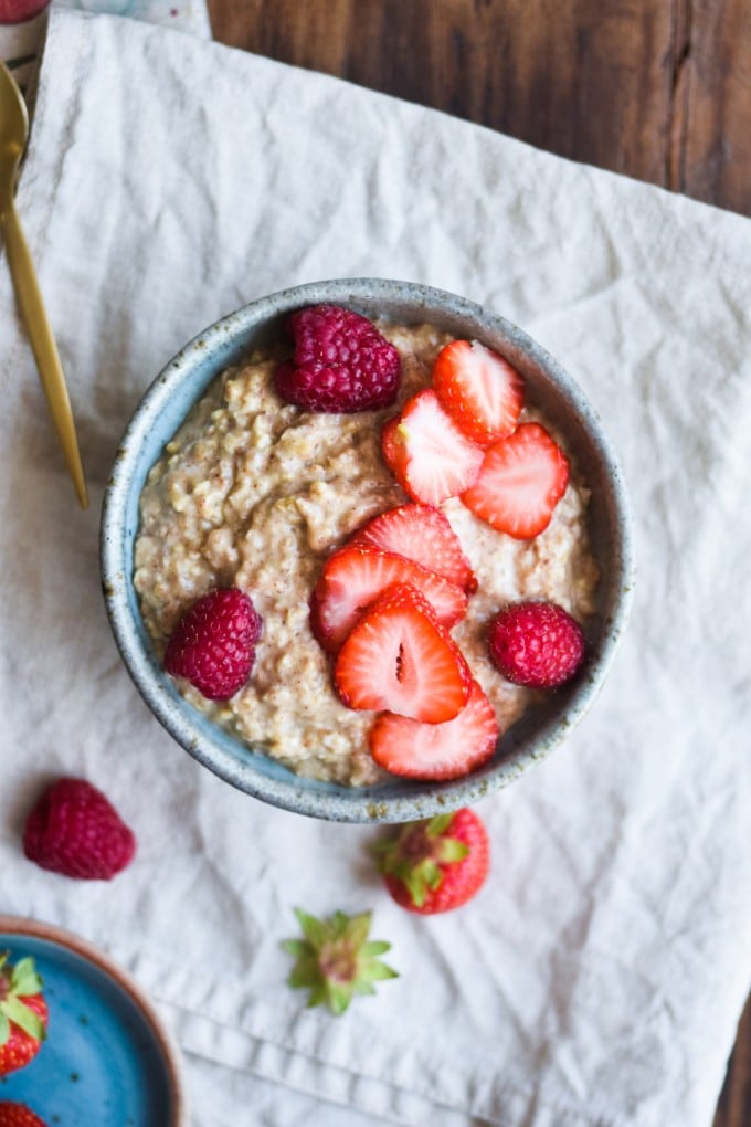 Overnight oats i skål