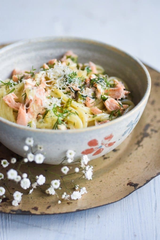 verdens bedste pasta med laks