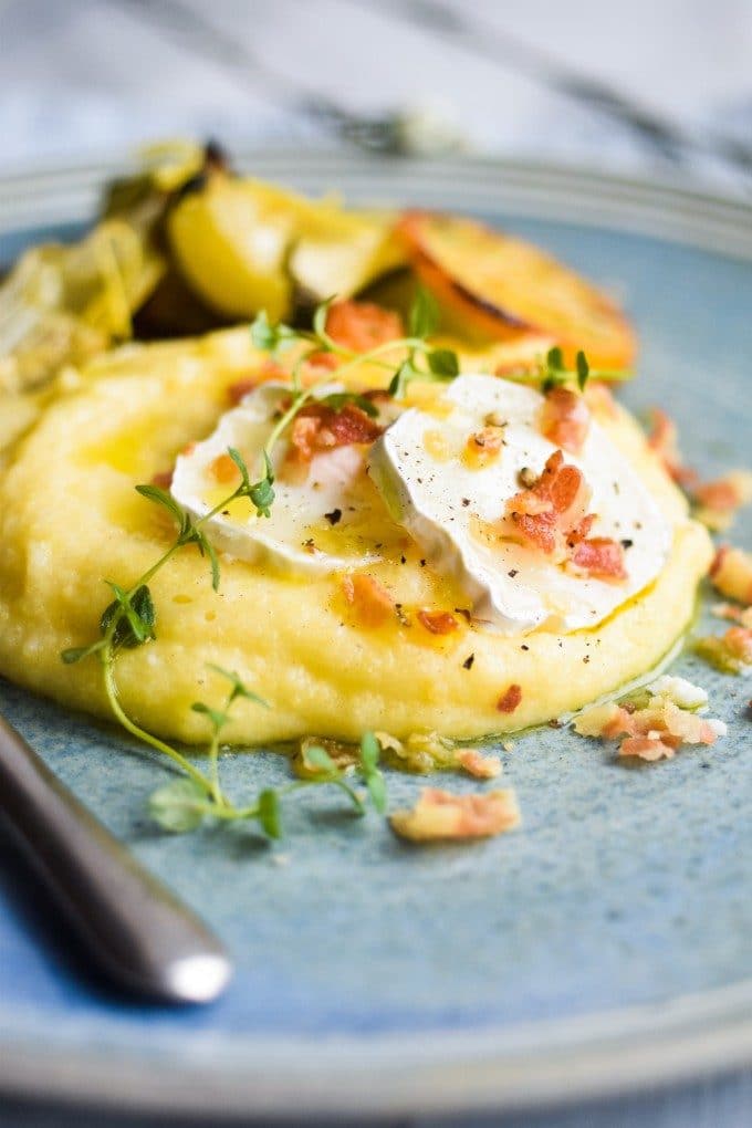 cremet polenta opskrift med pancetta