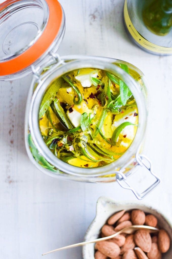 Marineret feta med citron