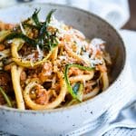 pasta bolognese med hakket kylling