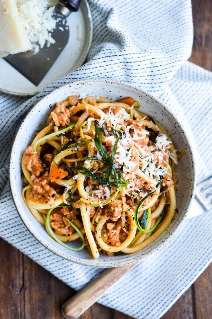 pasta bolognese opskrift med kylling