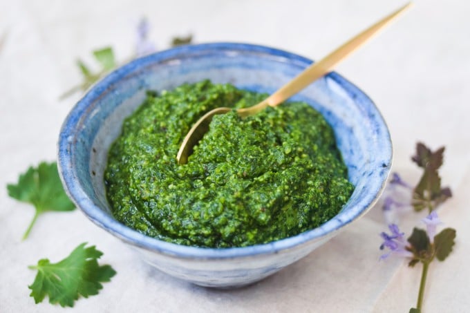 Persillepesto opskrift fra blog