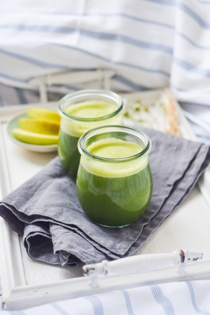 opskrift på juice med grønkål