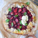 Dessert galette med vaniljeis