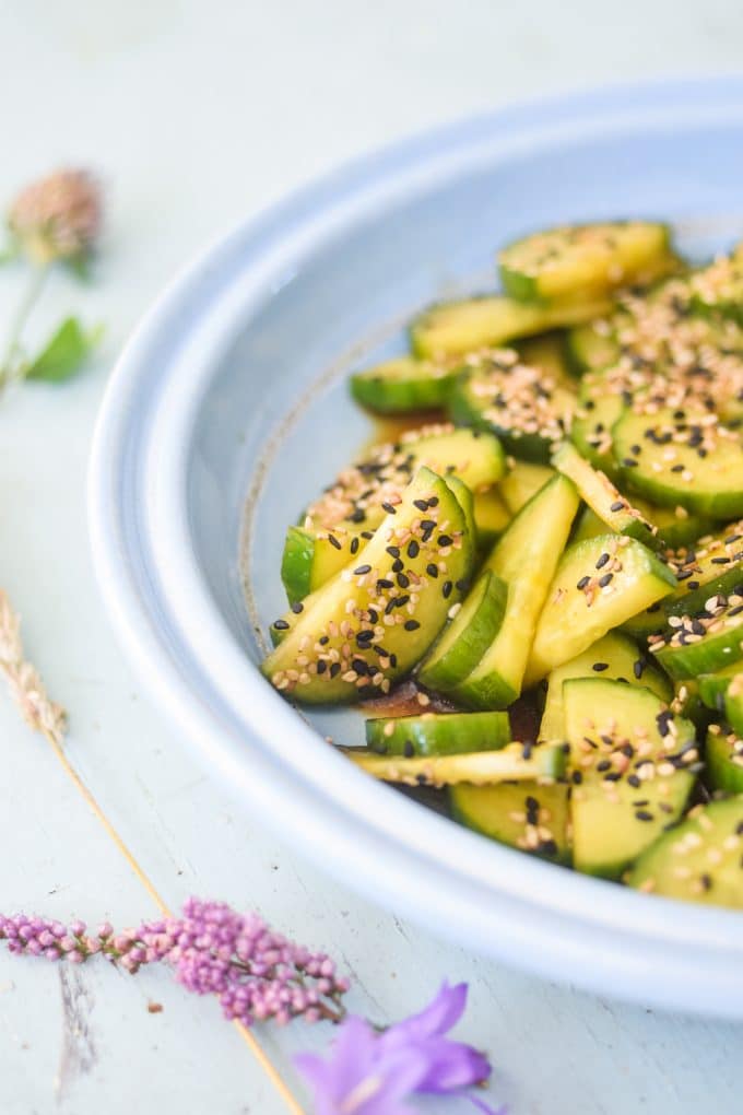 opskrift på Asiatisk agurkesalat