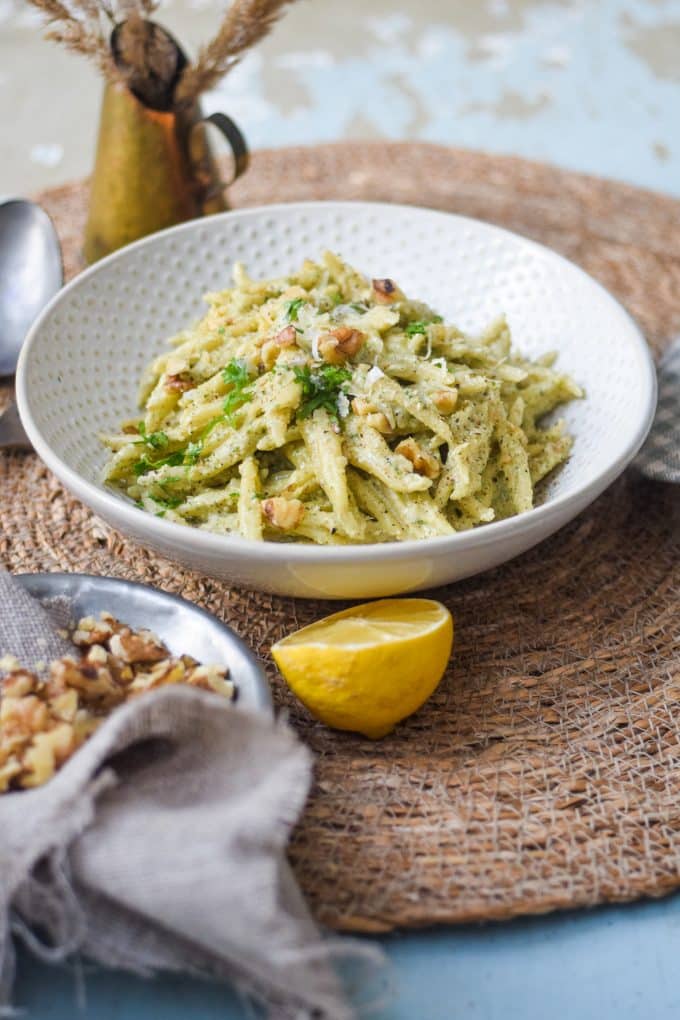 pasta med valnødder sauce