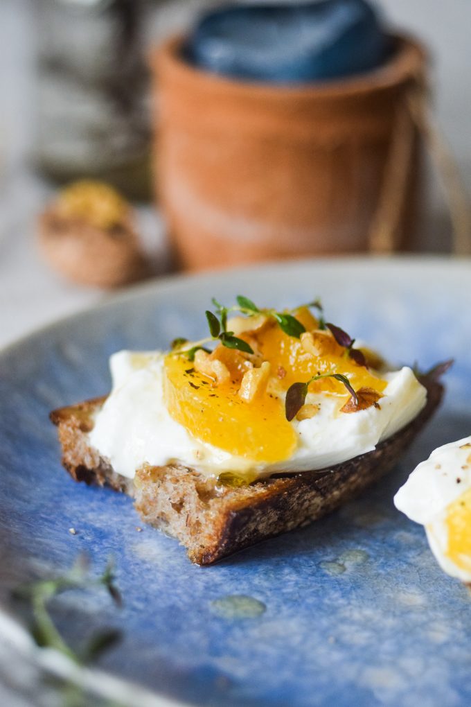 Bruschetta med burrata ost