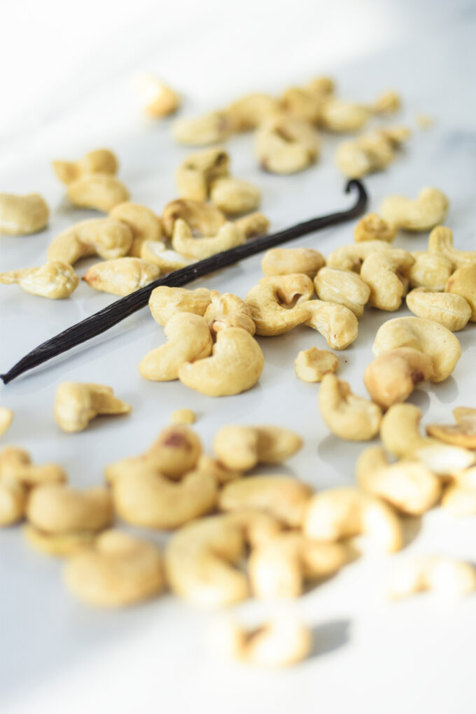cashewnøddemælk i plantedrik maskine